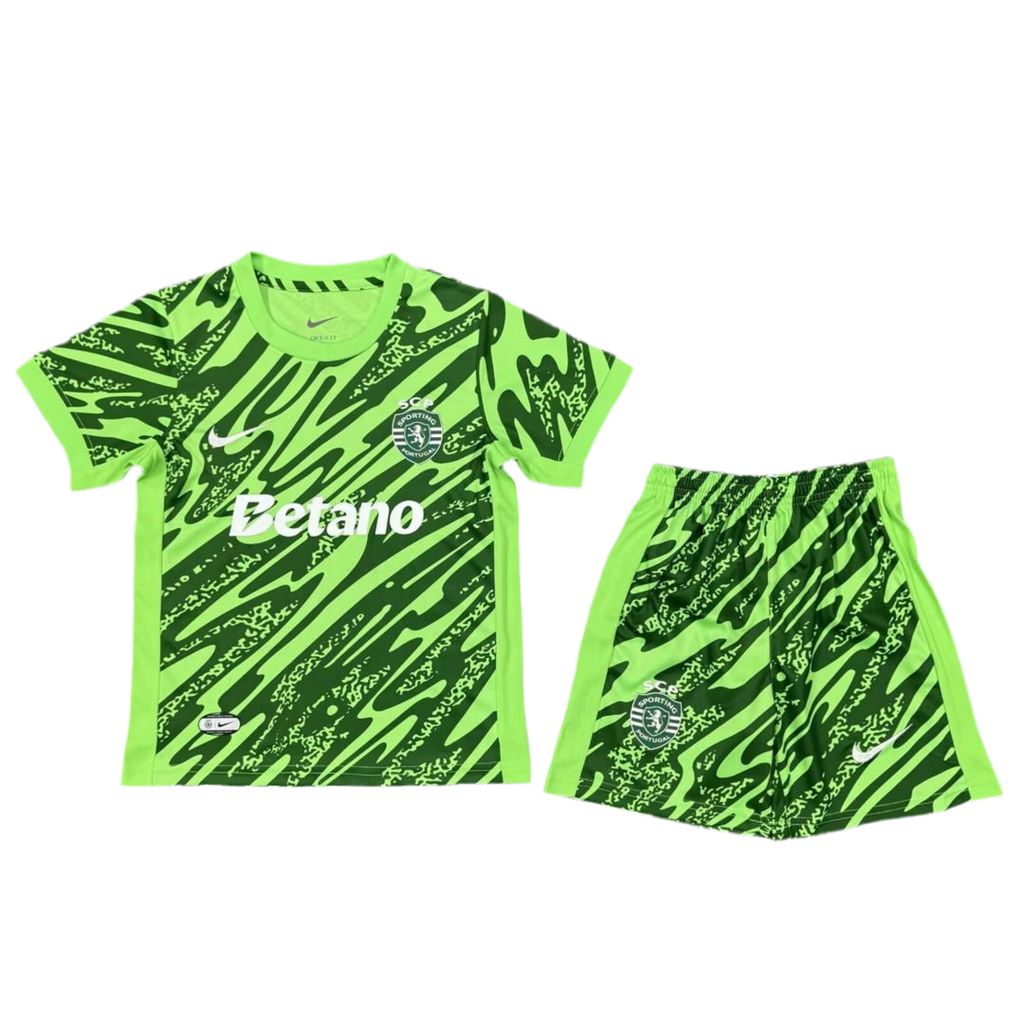 Conjunto infantil guarda redes verde 25/26
