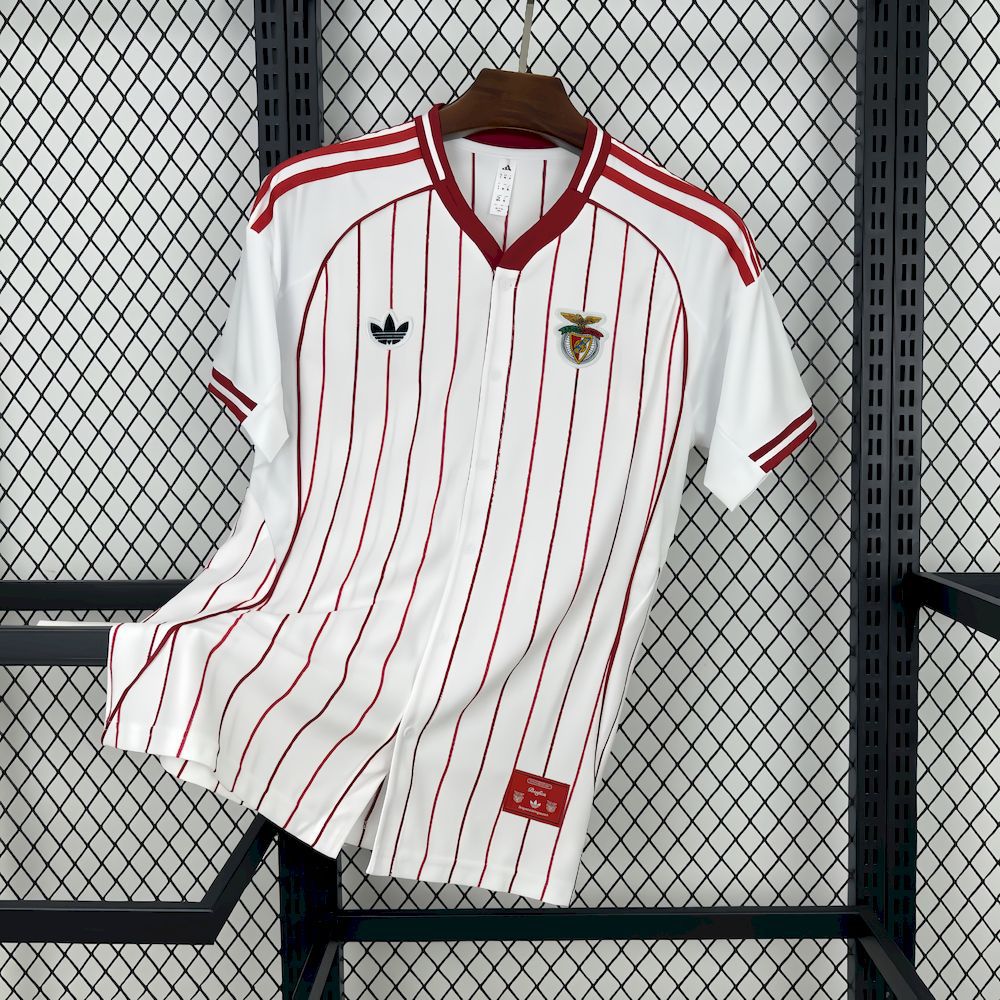 Camisola COM BOTÃO S L B x Originals branca 25/26 - style baseball