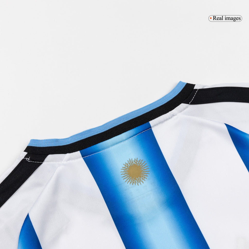 Argentina Infantil Casa World Cup Futebol Camisa Conjunto (Camisa+Shorts+Meias) 25/26