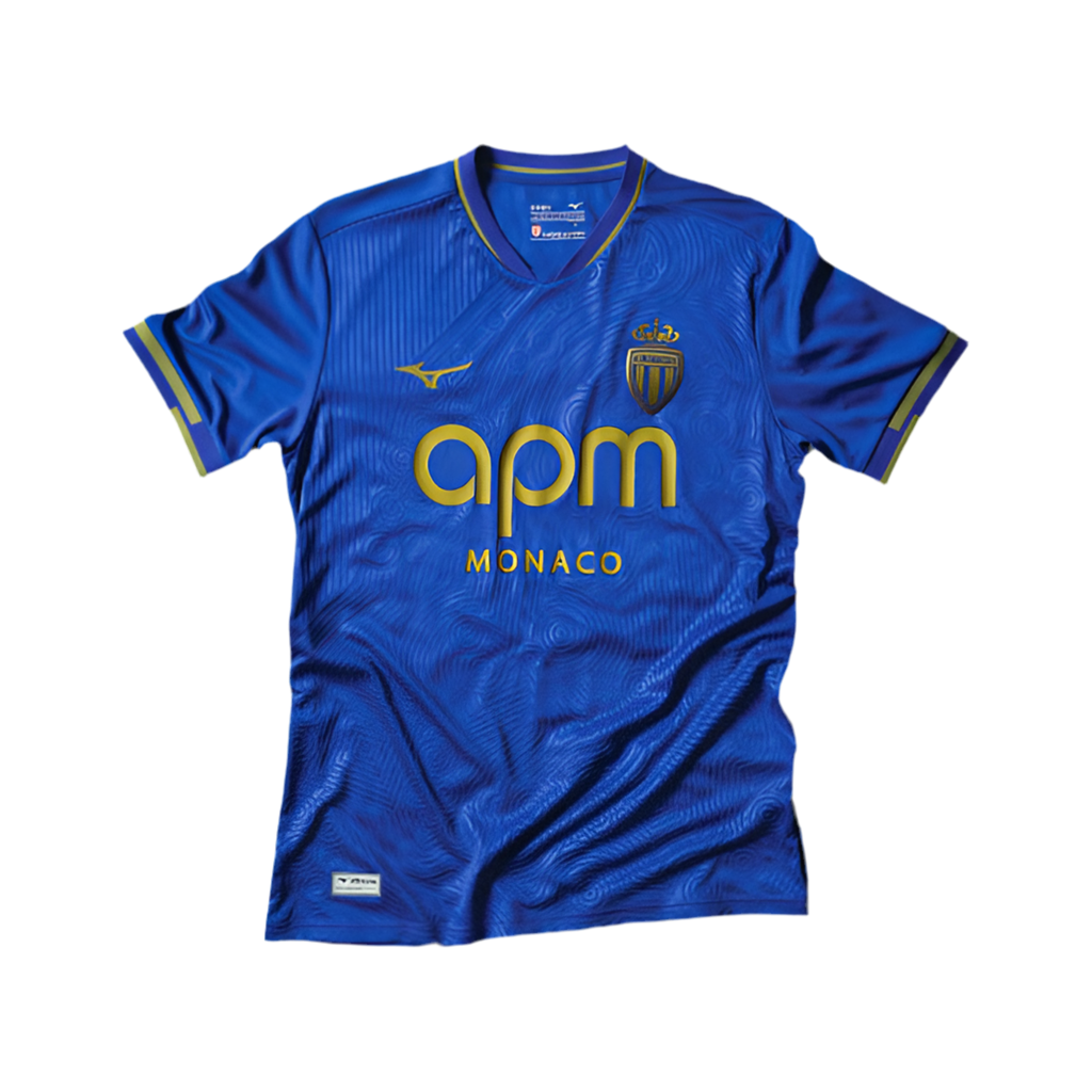 Camisola AS Mônaco Visitante azul 25/26