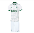 Conjunto infantil Visitante branco 25/26