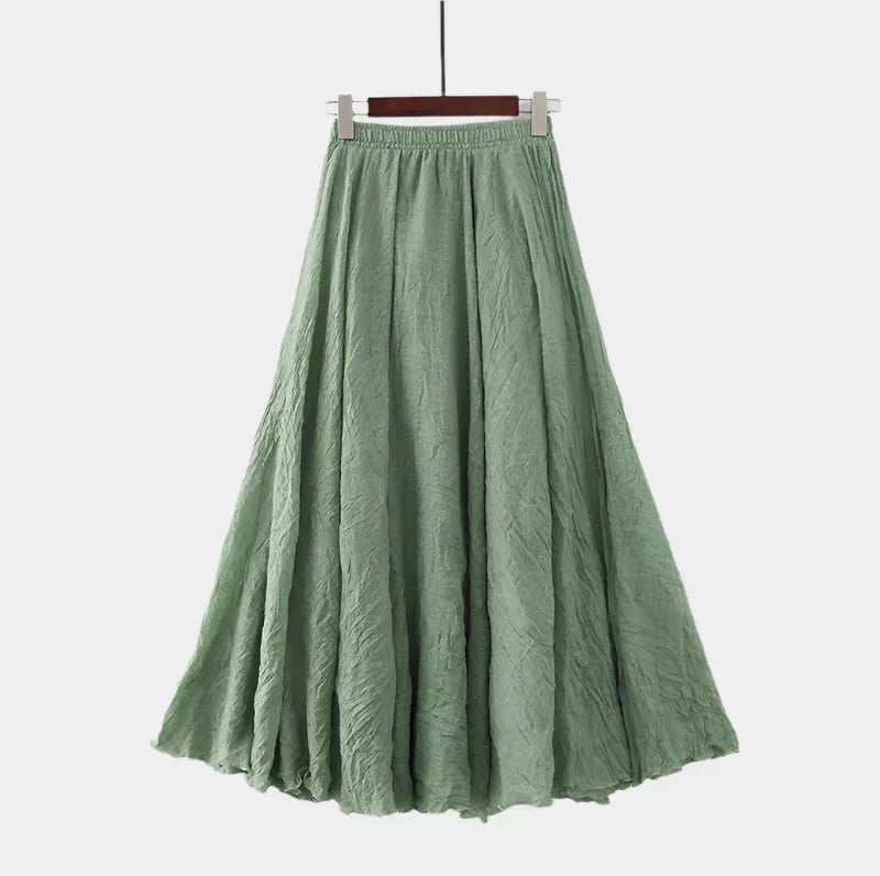 Nikola - Elegantná Sukňa s Vysokým Pásom