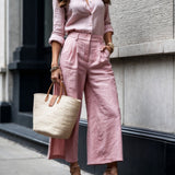 Izadora - Ružový Casual Chic Look