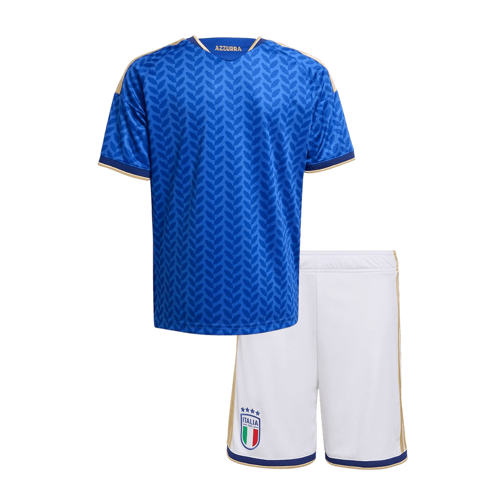 Italy Infantil Casa Futebol Camisa Conjunto (Camisa+Shorts) 25/26 Azul