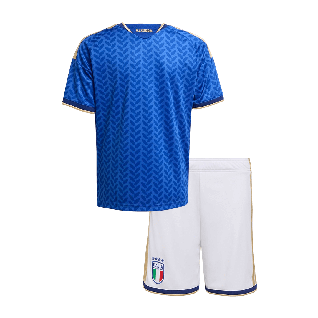 Italy Infantil Casa Futebol Camisa Conjunto (Camisa+Shorts) 25/26 Azul