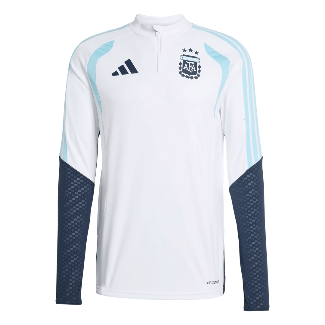 Argentina Infantil Zíper Moletom Conjunto (Top+Pants) 2026 Branco