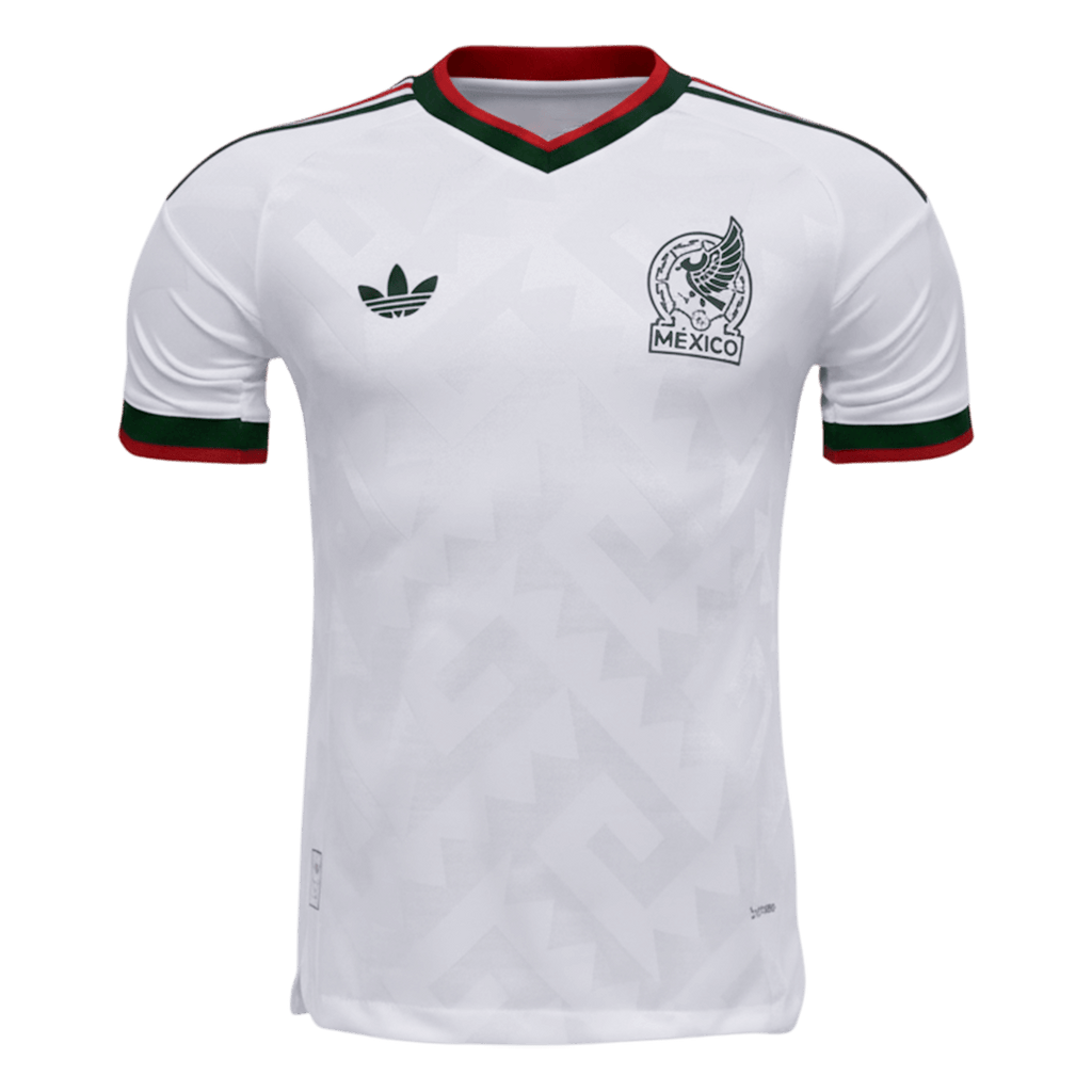 Versão do Jogador Mexico Fora World Cup Futebol Camisas 2026 Branco