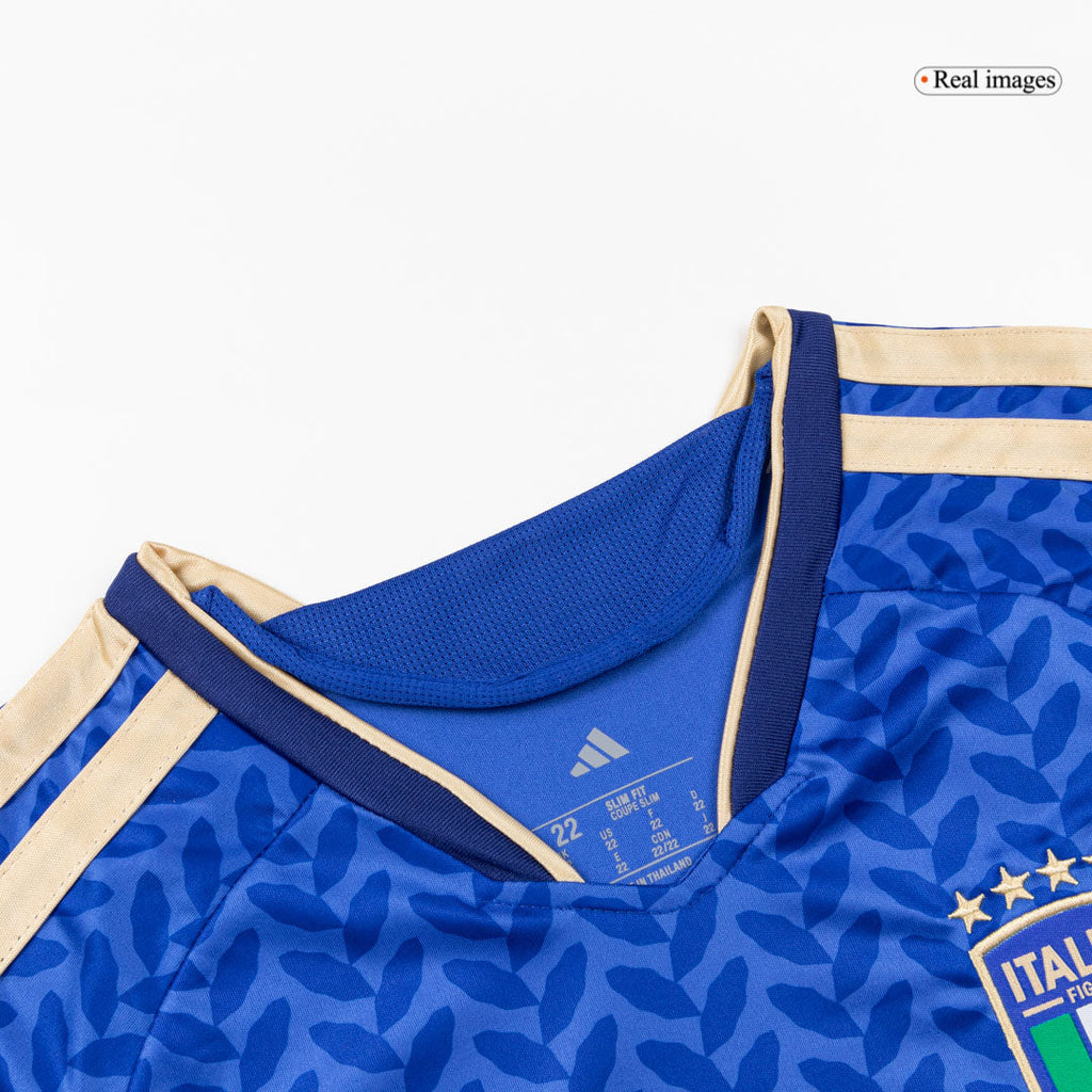 Italy Infantil Casa World Cup Futebol Camisa Conjunto (Camisa+Shorts+Meias) 25/26 Azul
