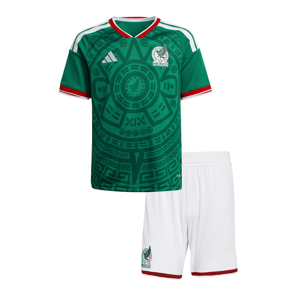 Mexico Infantil Casa Futebol Camisa Conjunto (Camisa+Shorts) 25/26 Verde