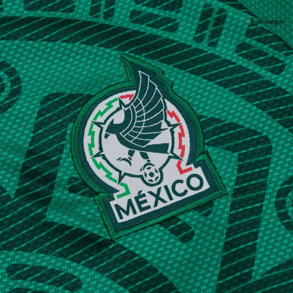 Mexico Infantil Casa Futebol Camisa Conjunto (Camisa+Shorts+Meias) 25/26 Verde