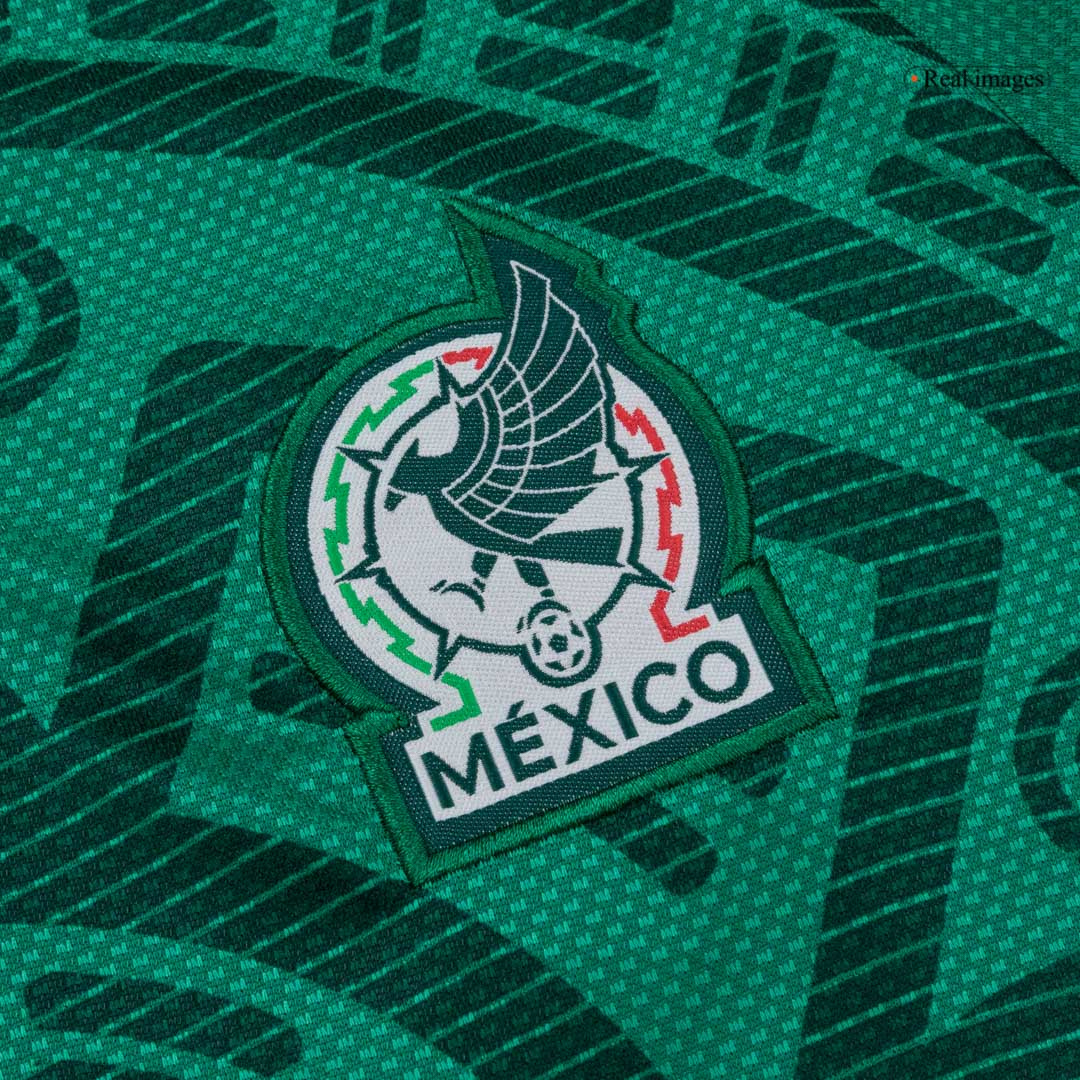 Mexico Infantil Casa Futebol Camisa Conjunto (Camisa+Shorts+Meias) 25/26 Verde