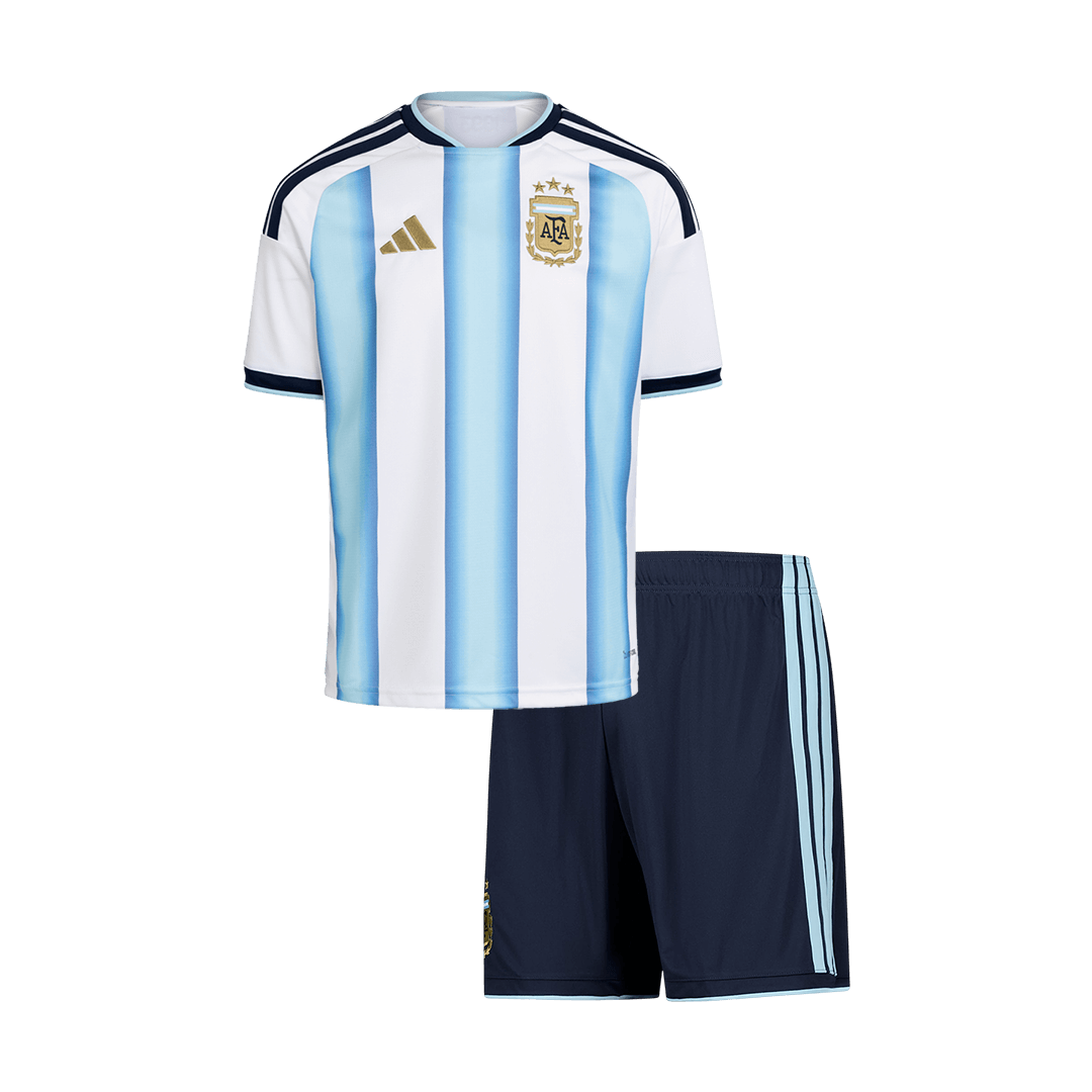 Argentina Infantil Casa Futebol Camisa Conjunto (Camisa+Shorts) World Cup 2026