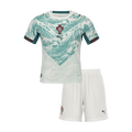 Portugal Infantil Fora World Cup Futebol Camisa Conjunto (Camisa+Shorts) 2026 Branco