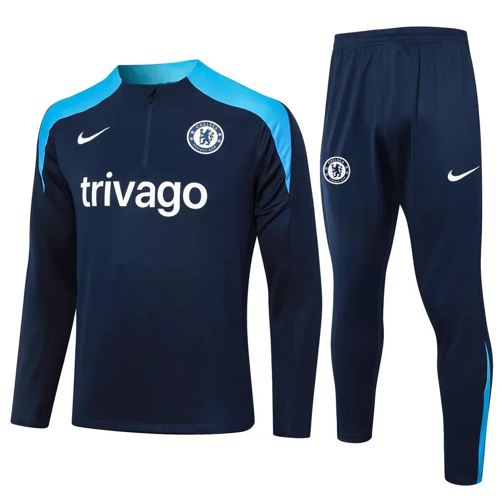 Chelsea 24/25 - Conjunto de entrenamiento - Media cremallera