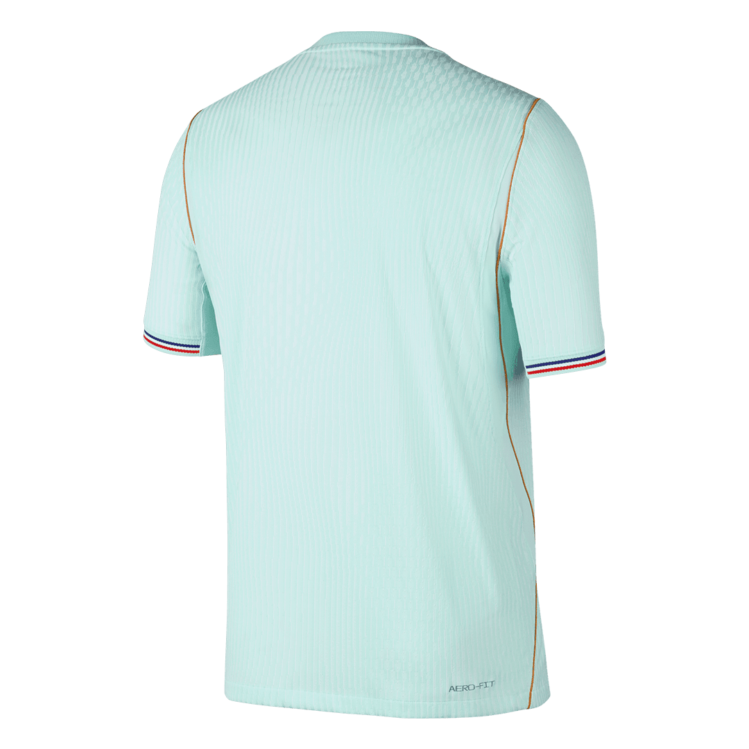Versão do Jogador France Fora World Cup Futebol Camisas 2026 Verde