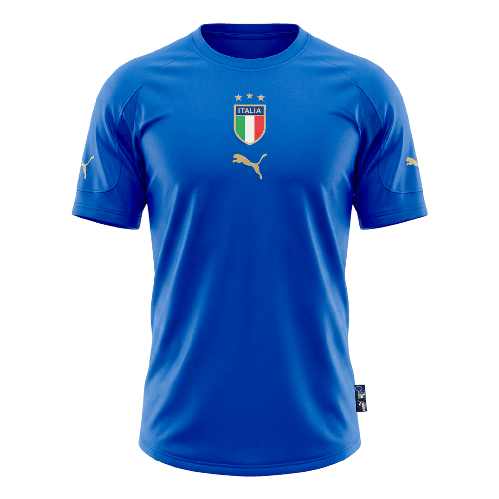 Retrô Italy Casa Camisa 2004 Azul