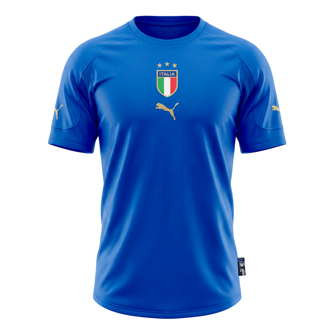Retrô Italy Casa Camisa 2004 Azul