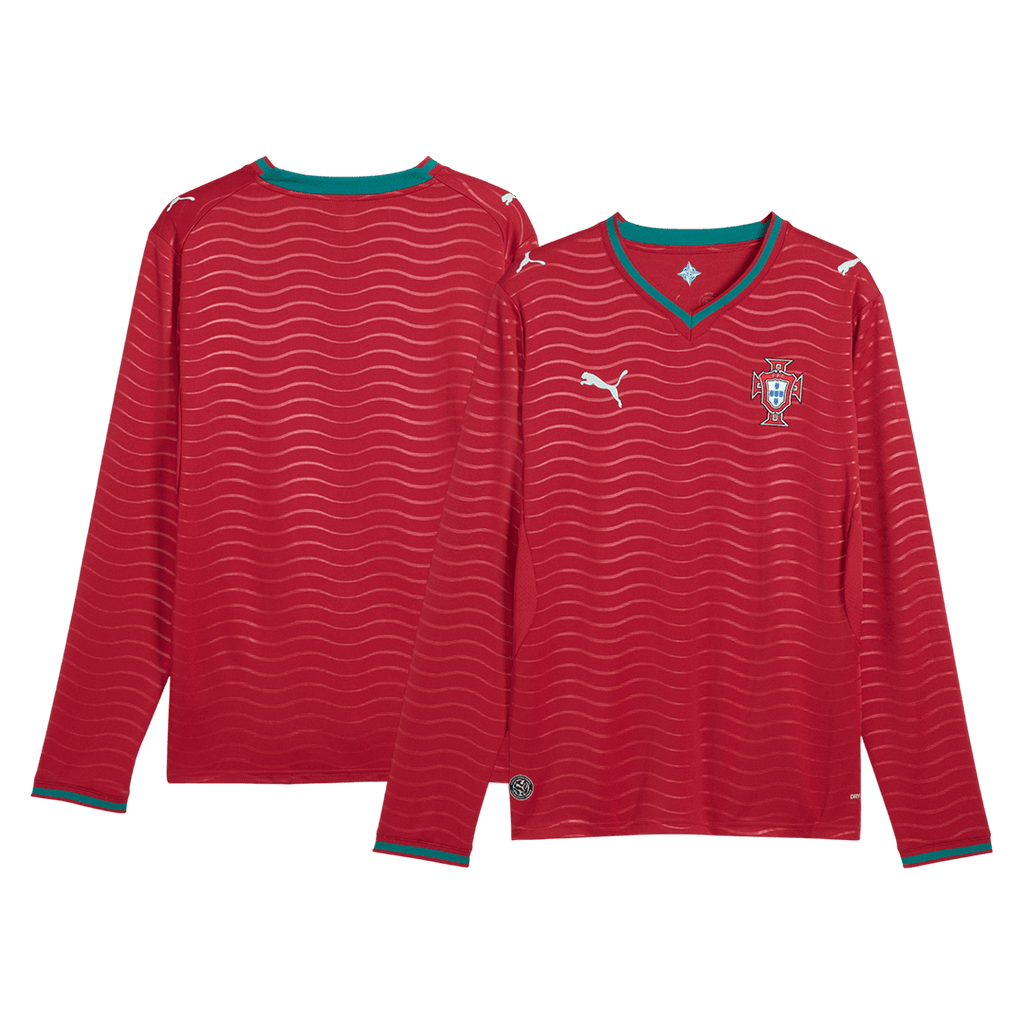 Portugal Casa Manga comprida Camisa 2026 Vermelho