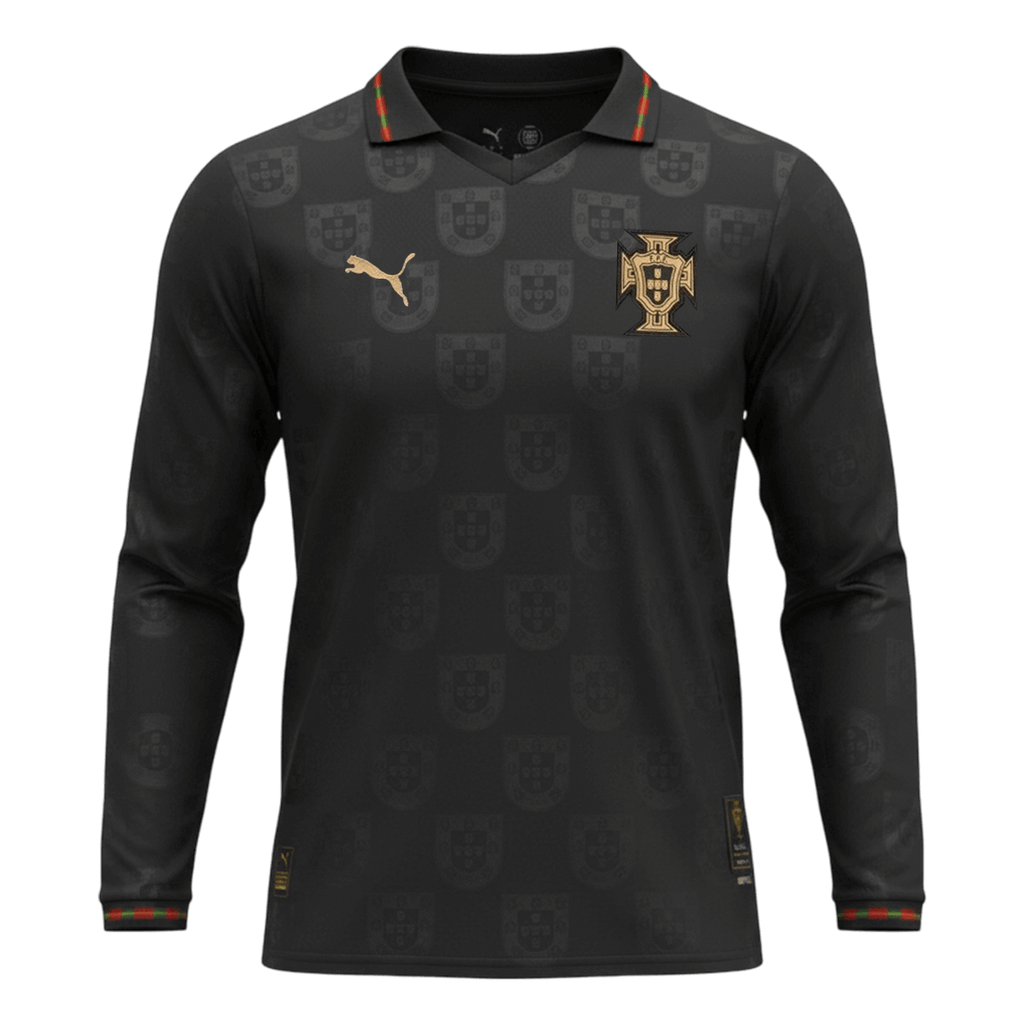 Portugal Manga comprida Camisa 2026 Preto