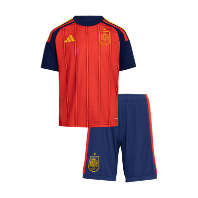 Spain Infantil Casa World Cup Futebol Camisa Conjunto (Camisa+Shorts) 2026 Vermelho