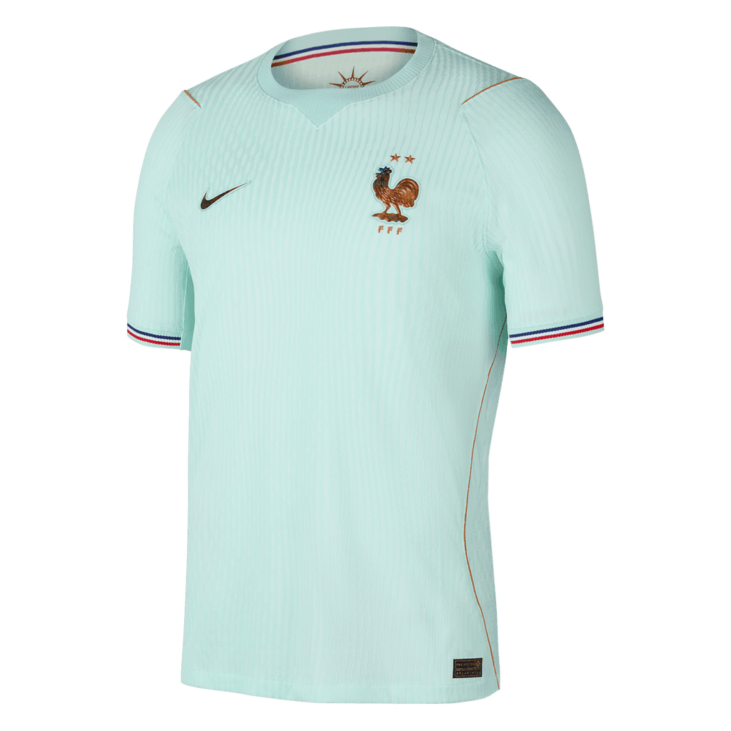 Versão do Jogador France Fora World Cup Futebol Camisas 2026 Verde
