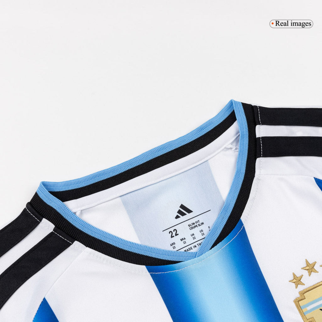 Argentina Infantil Casa World Cup Futebol Camisa Conjunto (Camisa+Shorts+Meias) 25/26