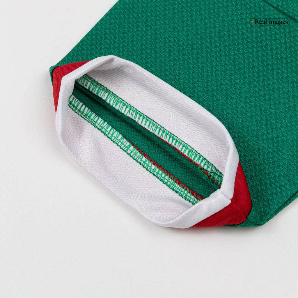 Mexico Infantil Casa Futebol Camisa Conjunto (Camisa+Shorts+Meias) 25/26 Verde