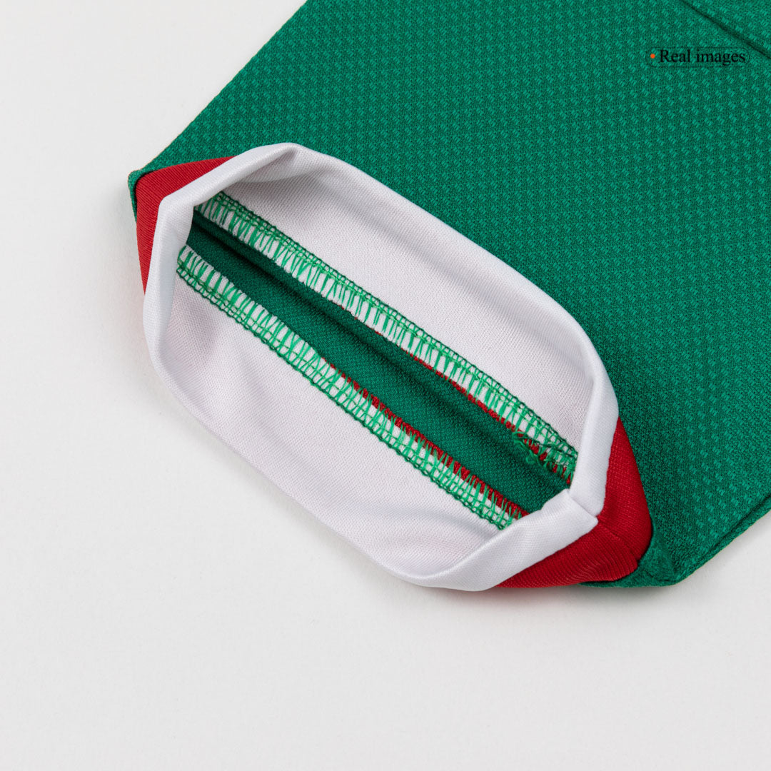 Mexico Infantil Casa Futebol Camisa Conjunto (Camisa+Shorts+Meias) 25/26 Verde
